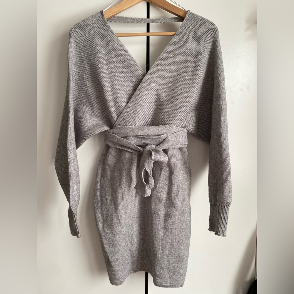 Knit sweater dress